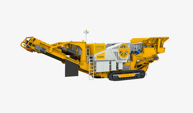 Tracked mobile jaw crushing equipment