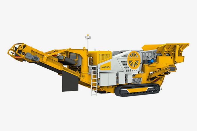 Tracked mobile jaw crushing equipment
