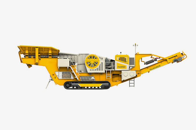 Tracked mobile jaw crushing equipment